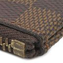 ルイヴィトン LOUIS VUITTON ポシェット クレ N62658 ダミエエベヌ ダミエキャンバス コインケース ゴールド金具 茶 小銭入れ キーチェーン付き