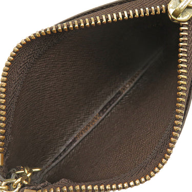 ルイヴィトン LOUIS VUITTON ポシェット クレ N62658 ダミエエベヌ ダミエキャンバス コインケース ゴールド金具 茶 小銭入れ キーチェーン付き