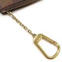 ルイヴィトン LOUIS VUITTON ポシェット クレ N62658 ダミエエベヌ ダミエキャンバス コインケース ゴールド金具 茶 小銭入れ キーチェーン付き