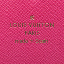 ルイヴィトン LOUIS VUITTON ポルトフォイユ クレマンス フラワー M64201 ホットピンク モノグラムキャンバス 長財布 ゴールド金具 ラウンドファスナー