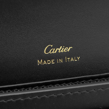 カルティエ Cartier ブルC ドゥ カルティエ インターナショナルウォレット CRL3001852 ブラック カーフ 長財布 ゴールド金具 黒 小銭入れ 札入れ カード入れ
