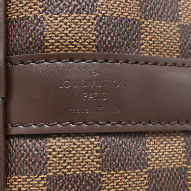 ルイヴィトン LOUIS VUITTON キーポル バンドリエール 55 N41414 ダミエエベヌ ダミエキャンバス ボストンバッグ ゴールド金具 茶 鍵 パドロック欠品