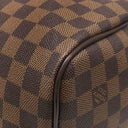 ルイヴィトン LOUIS VUITTON キーポル バンドリエール 55 N41414 ダミエエベヌ ダミエキャンバス ボストンバッグ ゴールド金具 茶 鍵 パドロック欠品