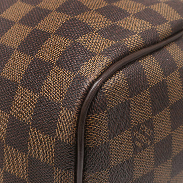 ルイヴィトン LOUIS VUITTON キーポル バンドリエール 55 N41414 ダミエエベヌ ダミエキャンバス ボストンバッグ ゴールド金具 茶 鍵 パドロック欠品