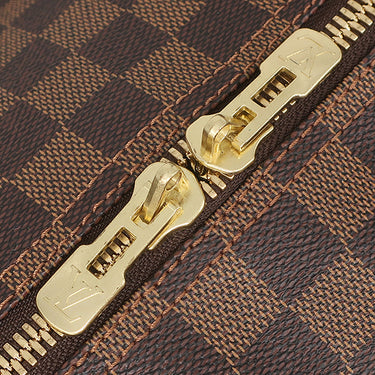 ルイヴィトン LOUIS VUITTON キーポル バンドリエール 55 N41414 ダミエエベヌ ダミエキャンバス ボストンバッグ ゴールド金具 茶 鍵 パドロック欠品