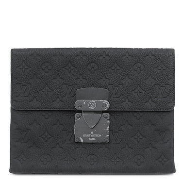 ルイヴィトン LOUIS VUITTON Sロック ポシェット M82559 モノグラムシャドウ レザー モノグラムシャドウレザー クラッチバッグ ブラック金具 黒 クラッチ セカンドバッグ