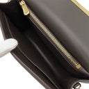 サルヴァトーレ・フェラガモ Salvatore Ferragamo ガンチーニ カメラバッグ AU-22 D293 ブラウン レザー ショルダーバッグ ゴールド金具 斜め掛け ポシェット
