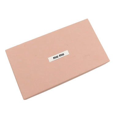 ミュウミュウ MIU MIU ロゴ ラウンドファスナー 5ML506 2CSB ブラック×コニャック カーフ 長財布 ゴールド金具 黒 茶 NERO COGNAC ラウンドジップ