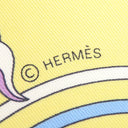 エルメス HERMES カレ70 ジョーヌスフレ×アクア×マルチカラー シルク スカーフ 【 CARRES VOLANTS / 空飛ぶカレ】