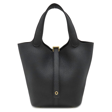 エルメス HERMES ピコタンロック 18 PM ブラック トリヨンクレマンス ハンドバッグ ゴールド金具 新品 未使用 黒 2026年製