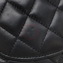 シャネル CHANEL ミニフラップバッグ ブラック ラムスキン ショルダーバッグ ゴールド金具 ココマーク