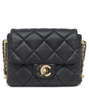 シャネル CHANEL マトラッセ パール ココマーク ブラック ラムスキン ショルダーバッグ ヴィンテージ金具 黒 チェーンショルダー
