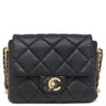 シャネル CHANEL マトラッセ パール ココマーク ブラック ラムスキン ショルダーバッグ ヴィンテージ金具 黒 チェーンショルダー