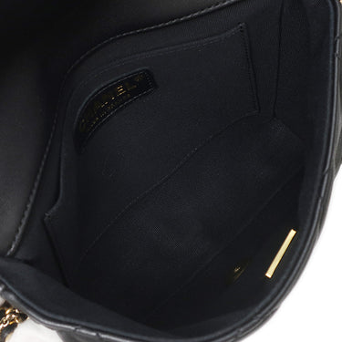 シャネル CHANEL マトラッセ パール ココマーク ブラック ラムスキン ショルダーバッグ ヴィンテージ金具 黒 チェーンショルダー