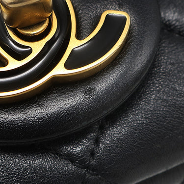 シャネル CHANEL マトラッセ チェーンショルダー AS3113 ブラック レザー ショルダーバッグ ヴィンテージ金具 ココマーク