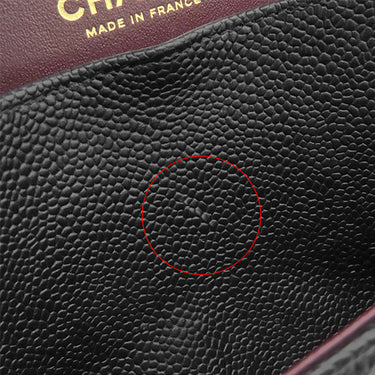 シャネル CHANEL マトラッセ23 ダブルフラップ A01113 ブラック キャビアスキン ショルダーバッグ ゴールド金具 チェーンショルダー