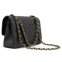 シャネル CHANEL マトラッセ23 ダブルフラップ A01113 ブラック キャビアスキン ショルダーバッグ ゴールド金具 チェーンショルダー