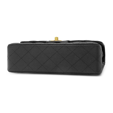 シャネル CHANEL マトラッセ23 ダブルフラップ A01113 ブラック キャビアスキン ショルダーバッグ ゴールド金具 チェーンショルダー