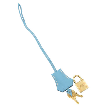 エルメス HERMES バーキン35 キウイ×セレステ ヴォーエプソン ハンドバッグ ゴールド金具 緑 水色 【PO品】