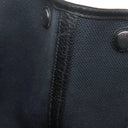 エルメス HERMES ガーデンパーティー PM 36 ブラック×グレー トワルソーアッシュ ブッフル トートバッグ シルバー金具 黒 Ｈロゴ 総柄