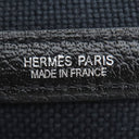 エルメス HERMES ガーデンパーティー PM 36 ブラック×グレー トワルソーアッシュ ブッフル トートバッグ シルバー金具 黒 Ｈロゴ 総柄