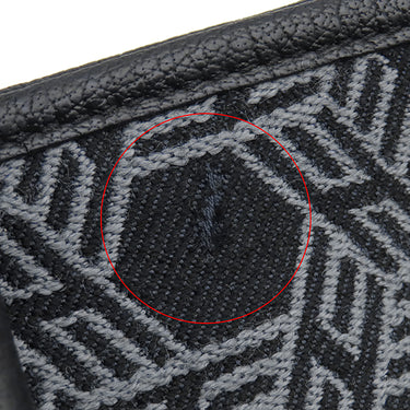エルメス HERMES ガーデンパーティー PM 36 ブラック×グレー トワルソーアッシュ ブッフル トートバッグ シルバー金具 黒 Ｈロゴ 総柄
