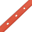 エルメス HERMES ラッキー 15 ルージュアッシュ×カプシーヌ ヴォースイフト ヴォーエプソン #70 ベルト ゴールド金具 赤 リバーシブル カデナモチーフ