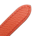 エルメス HERMES ラッキー 15 ルージュアッシュ×カプシーヌ ヴォースイフト ヴォーエプソン #70 ベルト ゴールド金具 赤 リバーシブル カデナモチーフ