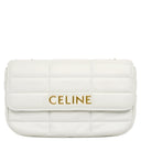 セリーヌ CELINE マトラッセ モノクローム 111273EYD.01HT ホワイト レザー ショルダーバッグ ゴールド金具 白 ロゴ チェーンバッグ キルティング