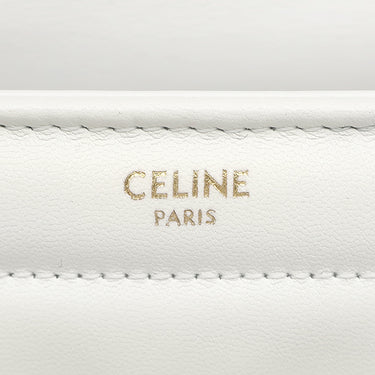 セリーヌ CELINE マトラッセ モノクローム 111273EYD.01HT ホワイト レザー ショルダーバッグ ゴールド金具 白 ロゴ チェーンバッグ キルティング