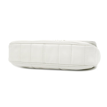 セリーヌ CELINE マトラッセ モノクローム 111273EYD.01HT ホワイト レザー ショルダーバッグ ゴールド金具 白 ロゴ チェーンバッグ キルティング