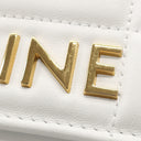 セリーヌ CELINE マトラッセ モノクローム 111273EYD.01HT ホワイト レザー ショルダーバッグ ゴールド金具 白 ロゴ チェーンバッグ キルティング