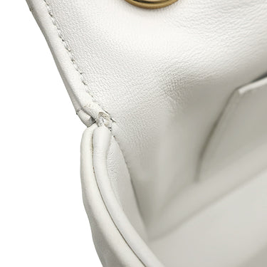 セリーヌ CELINE マトラッセ モノクローム 111273EYD.01HT ホワイト レザー ショルダーバッグ ゴールド金具 白 ロゴ チェーンバッグ キルティング