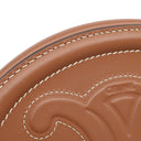 セリーヌ CELINE オーバルパース キュイル トリオンフ 10I703DPQ.02TR タン レザー ショルダーバッグ ゴールド金具 茶 ミニショルダー ポシェット