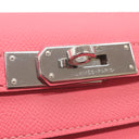 エルメス HERMES ケリー28 外縫い ローズアザレ ヴォーエプソン 2WAYバッグ シルバー金具 ピンク ハンドバッグ ショルダー