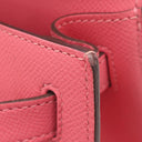エルメス HERMES ケリー28 外縫い ローズアザレ ヴォーエプソン 2WAYバッグ シルバー金具 ピンク ハンドバッグ ショルダー