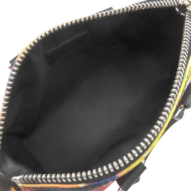ルイヴィトン LOUIS VUITTON キーポルXS M80953 ブルー系 レザー モノグラムサンセットキャンバス 2WAYバッグ シルバー金具 青 ハンドバッグ ショルダー