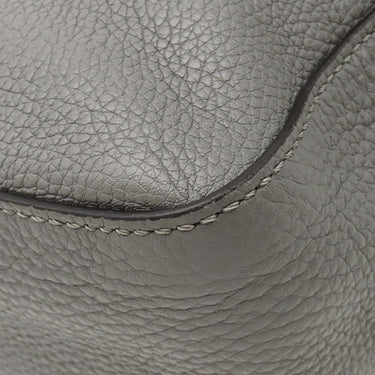 フェンディ FENDI バゲット メッセンジャーバッグ ラージ 7VA536 グレー レザー 2WAYバッグ シルバー金具 ショルダーバッグ