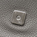 フェンディ FENDI バゲット メッセンジャーバッグ ラージ 7VA536 グレー レザー 2WAYバッグ シルバー金具 ショルダーバッグ