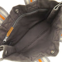 エルメス HERMES フールトゥ PM グレー×オレンジ×ホワイト キャンバス トートバッグ シルバー金具 銀座限定 限定カラー