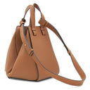 ロエベ LOEWE ハンモックバッグ スモール 387.30.S35 タン カーフ 2WAYバッグ ゴールド金具 茶 アナグラム ハンドバッグ ショルダー
