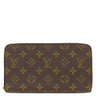 ルイヴィトン LOUIS VUITTON ジッピー オーガナイザー M62581 モノグラム モノグラムキャンバス 長財布 ゴールド金具 ラウンドファスナー 茶