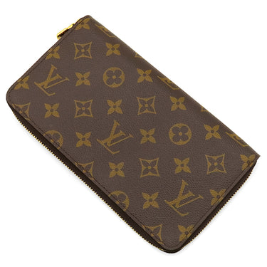 ルイヴィトン LOUIS VUITTON ジッピー オーガナイザー M62581 モノグラム モノグラムキャンバス 長財布 ゴールド金具 ラウンドファスナー 茶