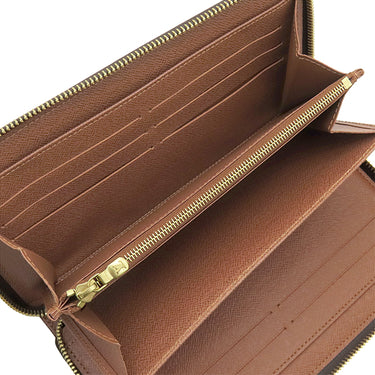 ルイヴィトン LOUIS VUITTON ジッピー オーガナイザー M62581 モノグラム モノグラムキャンバス 長財布 ゴールド金具 ラウンドファスナー 茶