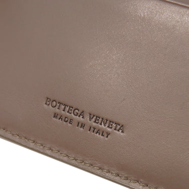ボッテガヴェネタ BOTTEGA VENETA クロコダイル ウォレット グレージュ クロコダイル 二つ折り財布 コンパクト