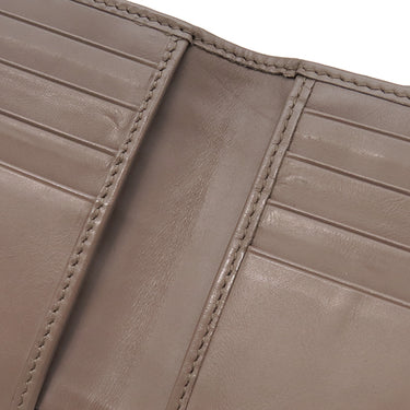 ボッテガヴェネタ BOTTEGA VENETA クロコダイル ウォレット グレージュ クロコダイル 二つ折り財布 コンパクト