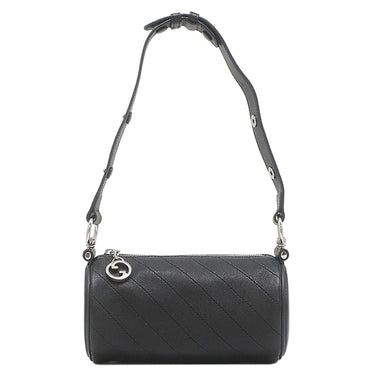 グッチ GUCCI ブロンディ ワンショルダー 760170 ブラック レザー ショルダーバッグ シルバー金具 黒 肩掛け インターロッキングG