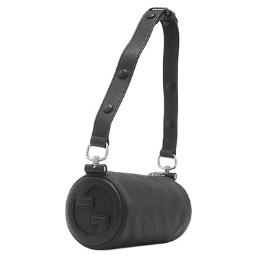 グッチ GUCCI ブロンディ ワンショルダー 760170 ブラック レザー ショルダーバッグ シルバー金具 黒 肩掛け インターロッキングG