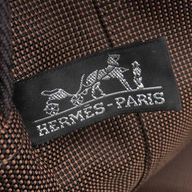 エルメス HERMES エールライントート MM ブラウン キャンバス トートバッグ シルバー金具 鍵・カデナ欠品