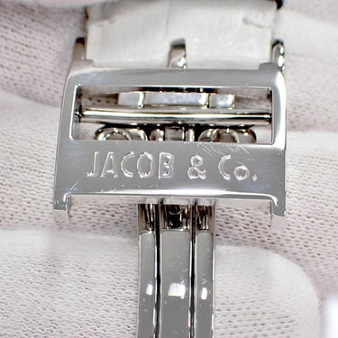 腕時計 ジェイコブ JACOB&CO 5タイムゾーン ジャンボ JC-30JD クオーツ メンズ 純正ダイヤ パヴェ GMT デイト 57mm ビッグフェイス